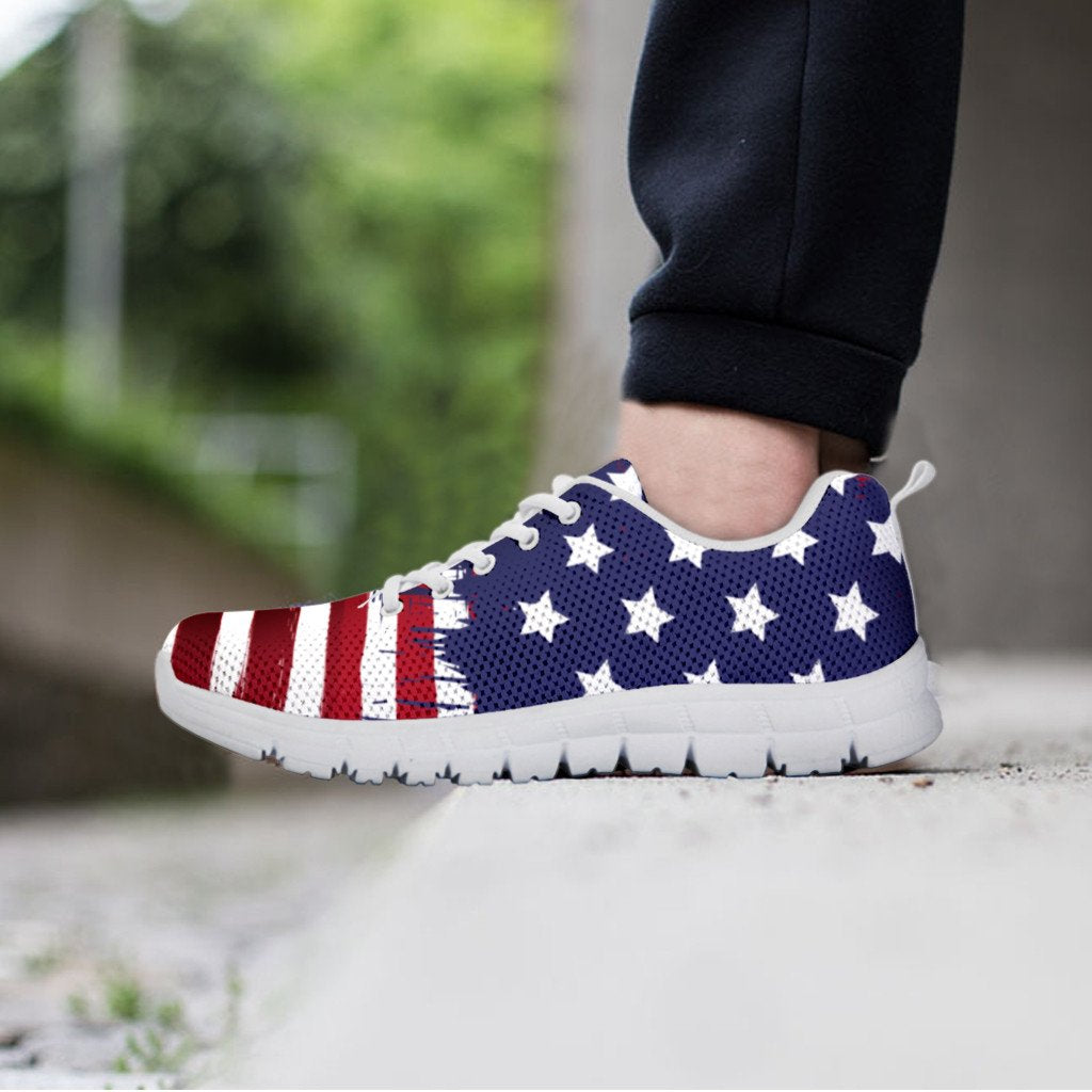 Amazon.com | American Flag Shoes Mens Womens Running Shoes Walking Tennis  Sneakers Bald Eagle USA Flag Patriotic 4th of July Shoes Gifts for Men  Women,Size 3.5 Men/5.5 Women White | Trail Running